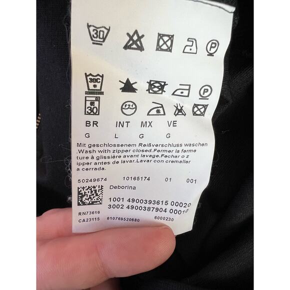 Hugo Boss Black Dress Cap Sleeve Bodycon Sheath - Picture 7 of 8